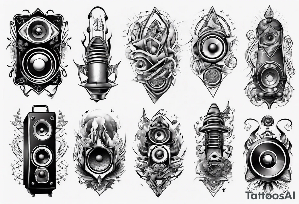 speaker tattoo idea