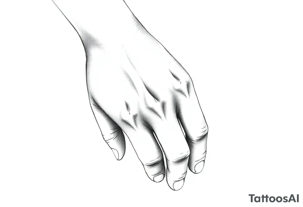 simple hand tattoo tattoo idea