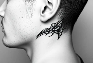 Tattoo behind my ear tattoo idea
