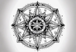 Gemini star constellation tattoo idea