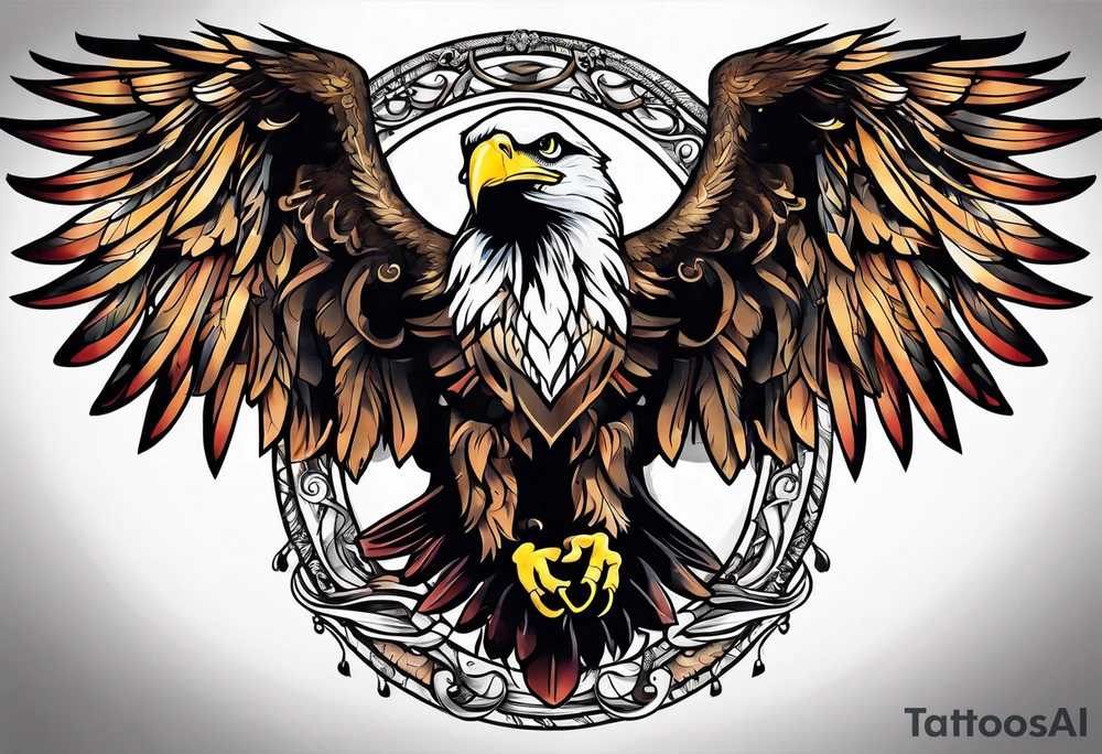 American Eagle clothing chest tattoo tattoo idea