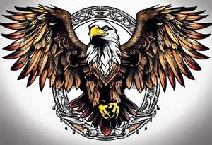 American Eagle clothing chest tattoo tattoo idea