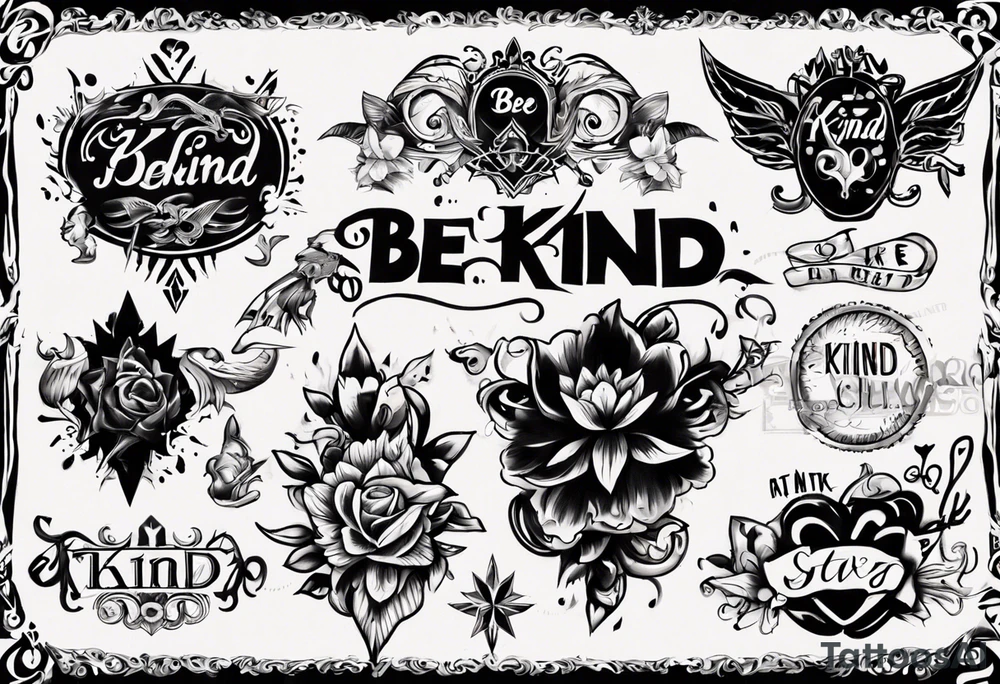 Be Kind……of a Bitch tattoo idea
