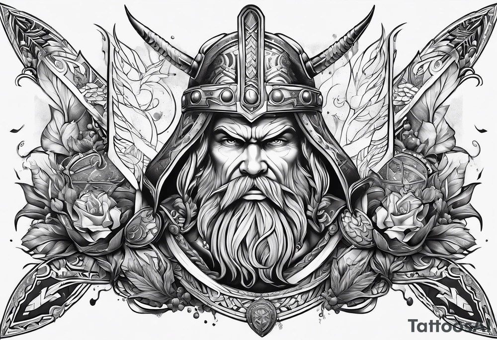 Space Viking tattoo idea