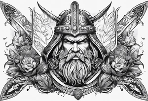 Space Viking tattoo idea