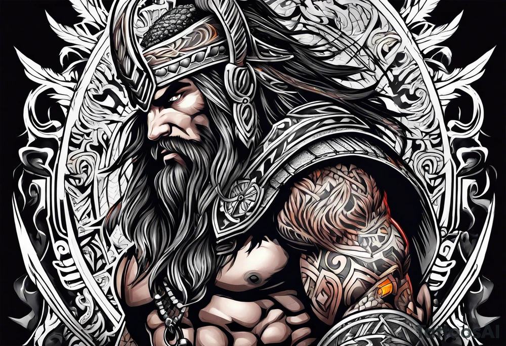 barbarian tattoo idea
