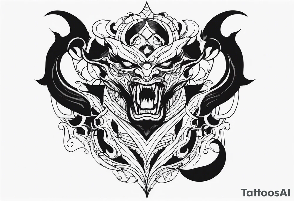 Demon stealing my soul tattoo idea