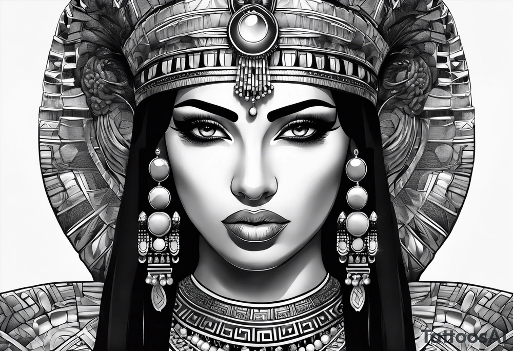 Cleopatra's face tattoo idea