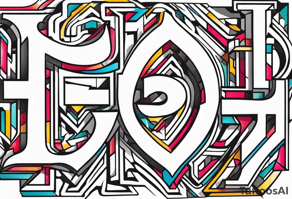 Overlapping Letters - ACCGH tattoo idea
