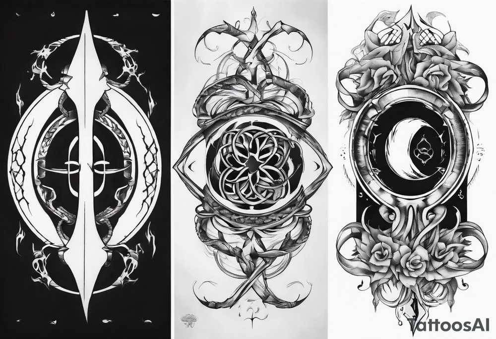 a infinity loop with the IV tattoo idea