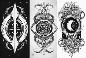 a infinity loop with the IV tattoo idea