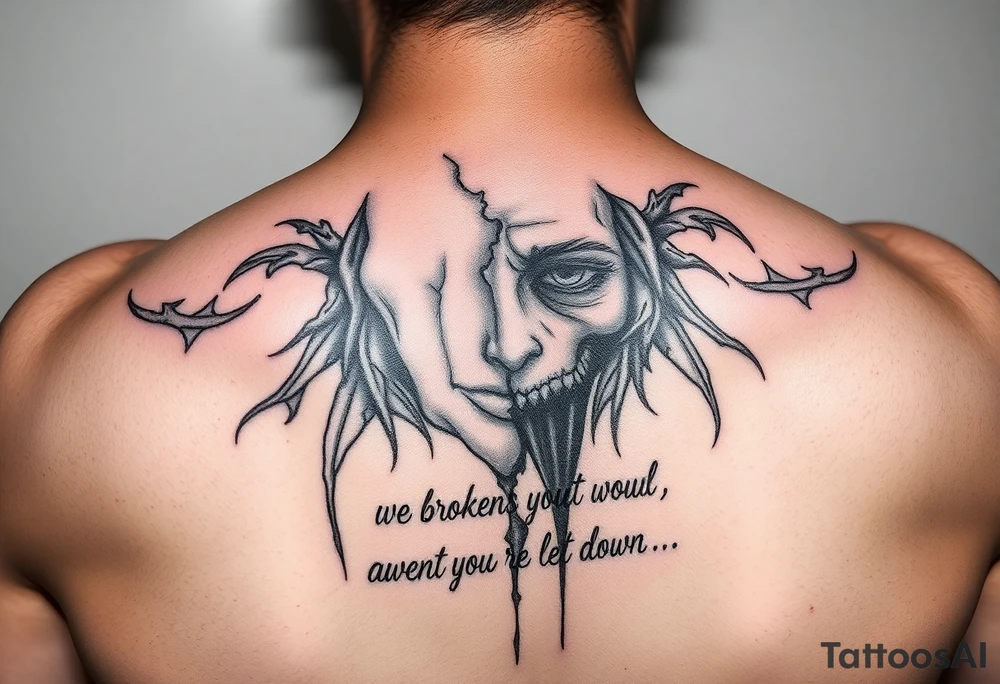 A broken lost soul wanting nothing but love but always being let down tattoo idea
