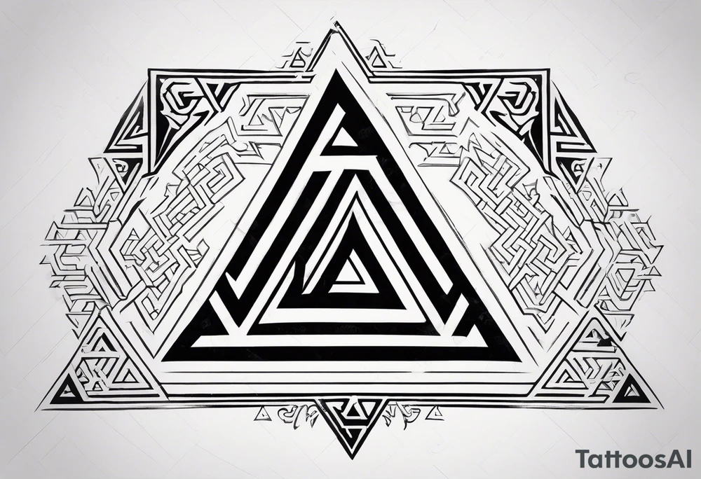 Valhalla word 
valknut tattoo idea