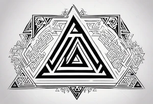 Valhalla word 
valknut tattoo idea