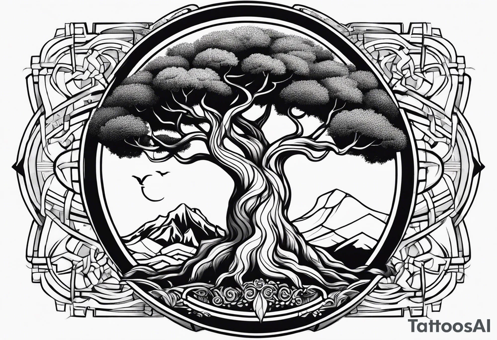 Yggdrasil petit simplist tattoo idea