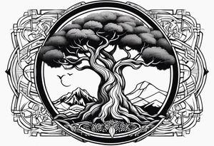 Yggdrasil petit simplist tattoo idea