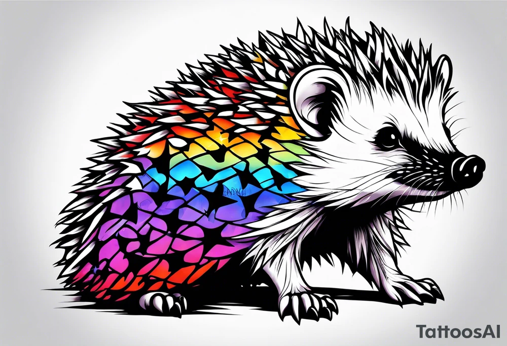 Autism Awareness Hedgehog tattoo idea