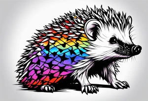 Autism Awareness Hedgehog tattoo idea