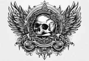 number 5 in electricity bolts tattoo idea