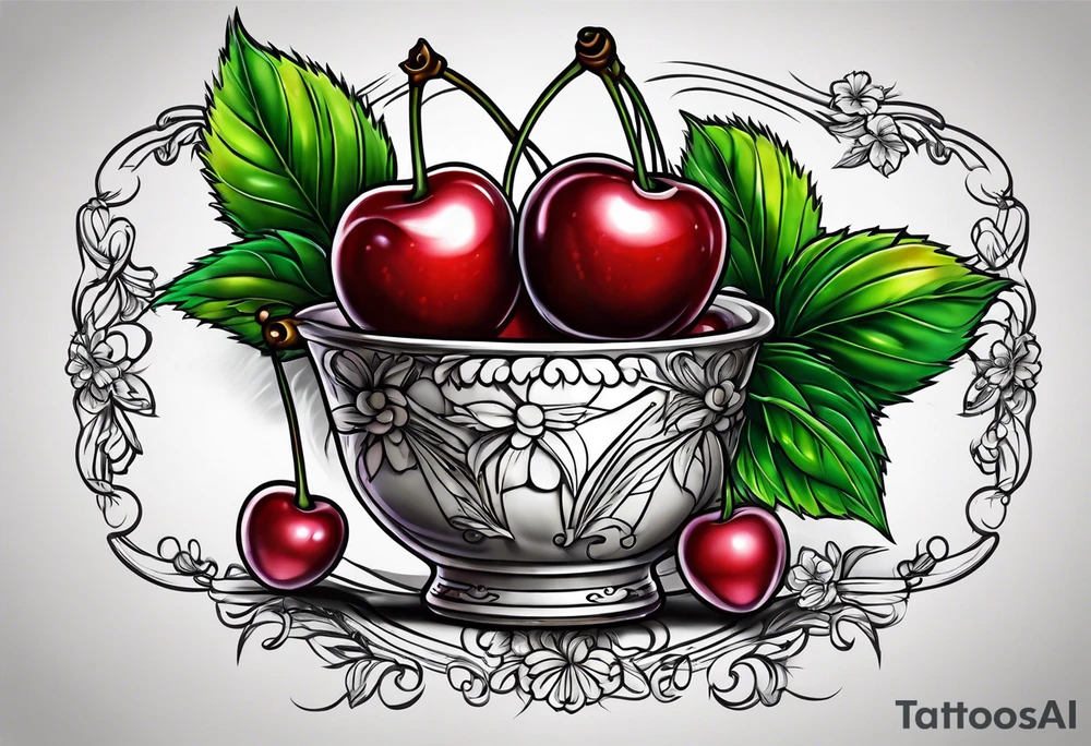 Cherries tattoo idea