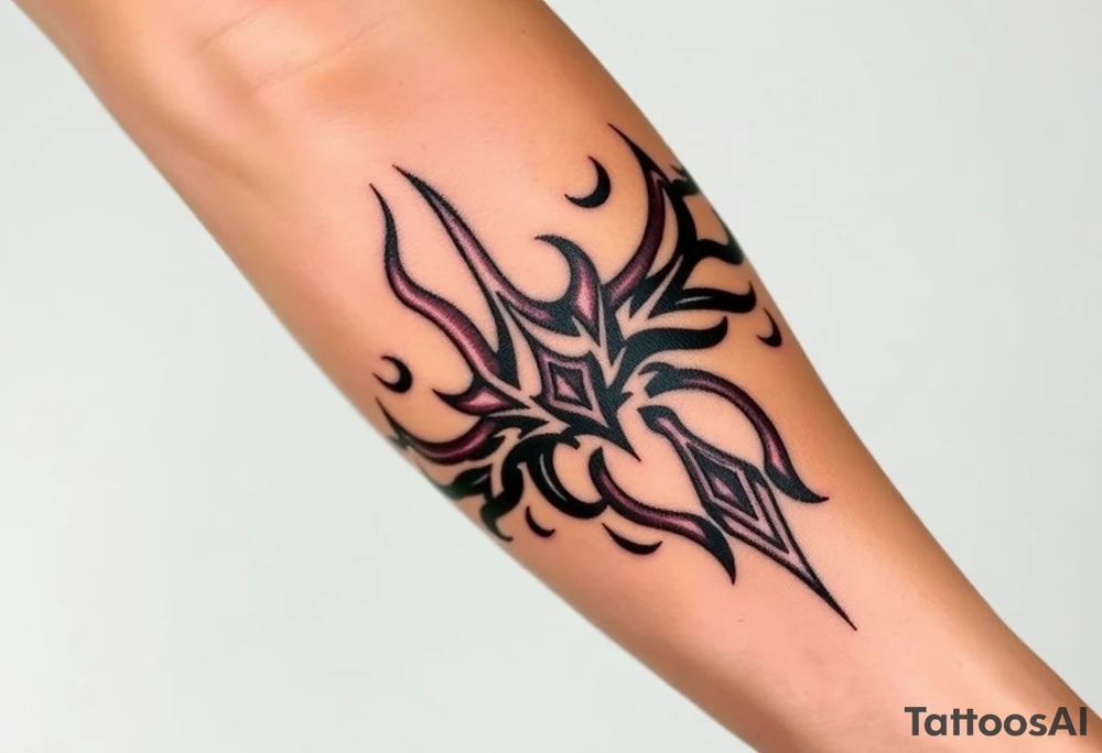 huge and large powerfull flames tattoo idea