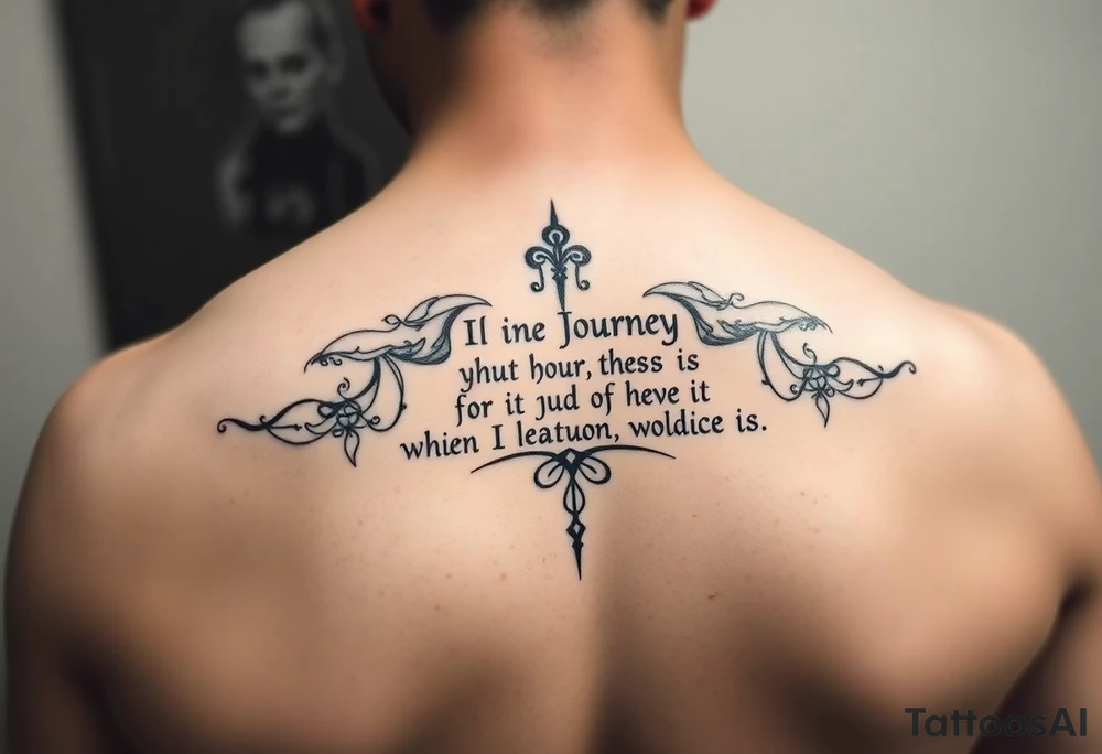 Journey Lyric Anagram tattoo idea