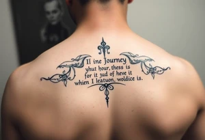 Journey Lyric Anagram tattoo idea