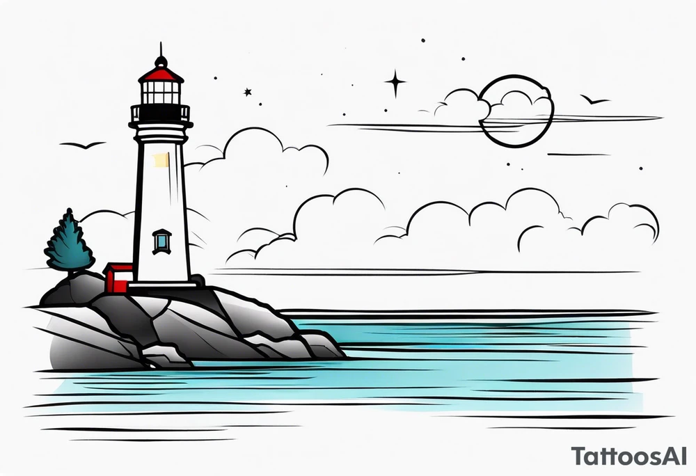 lighthouse tattoo idea