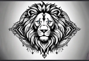 Large tattoo lion tattoo idea