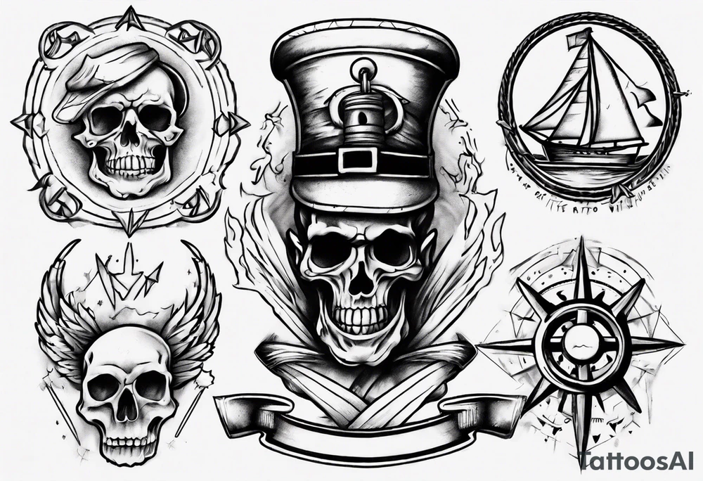 Old-school tattoo sketch tattoo idea
