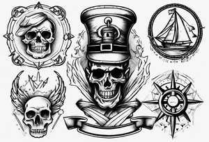 Old-school tattoo sketch tattoo idea