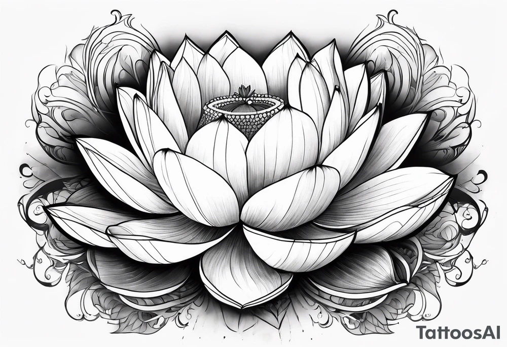 lotus flower tattoo idea