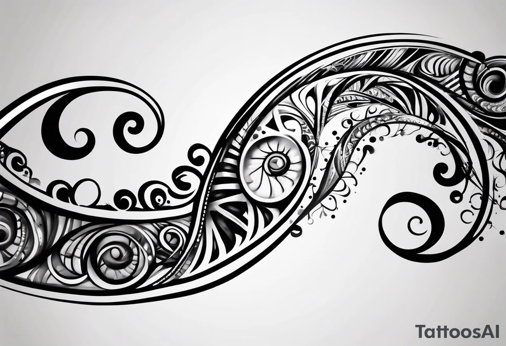 DNA strand tattoo idea