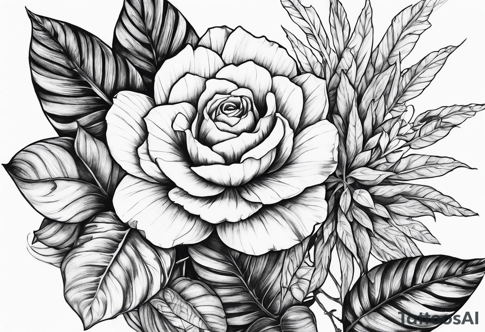Plants that are not flowers tattoo idea