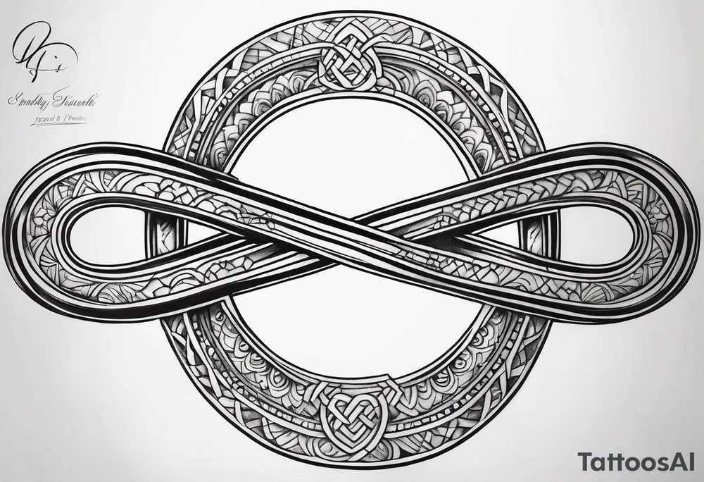 Basic infinity symbol tattoo idea