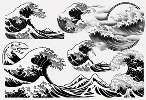The greal wave off kanagawa tattoo idea