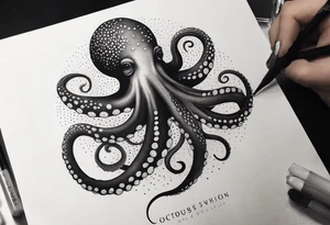 I am creating an arm piece that consists of octopus tentacles and floral all the way up tattoo idea