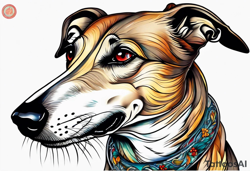Greyhound tattoo idea