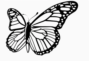 monarch butterfly representing grandparents tattoo idea