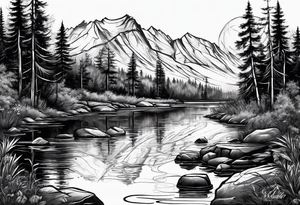 River water tattoo idea