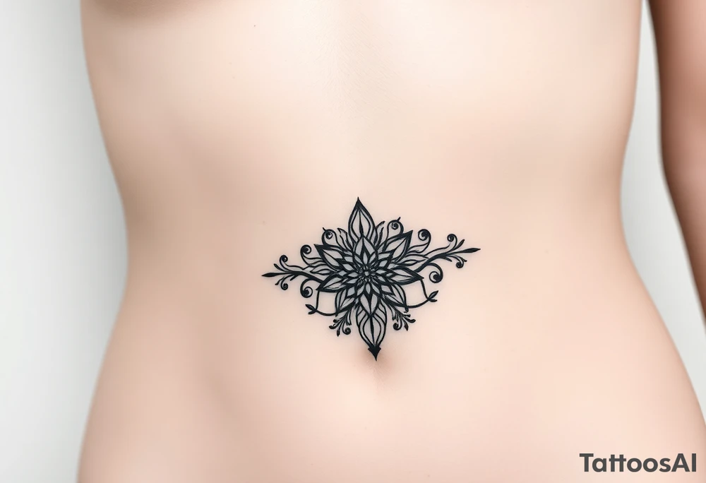 linear tattoo idea