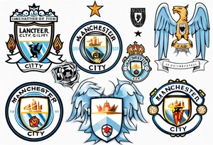 Manchester City fan logo tattoo idea