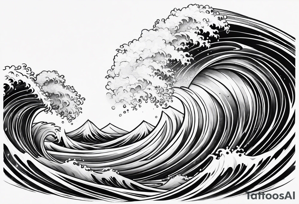 waves tattoo idea