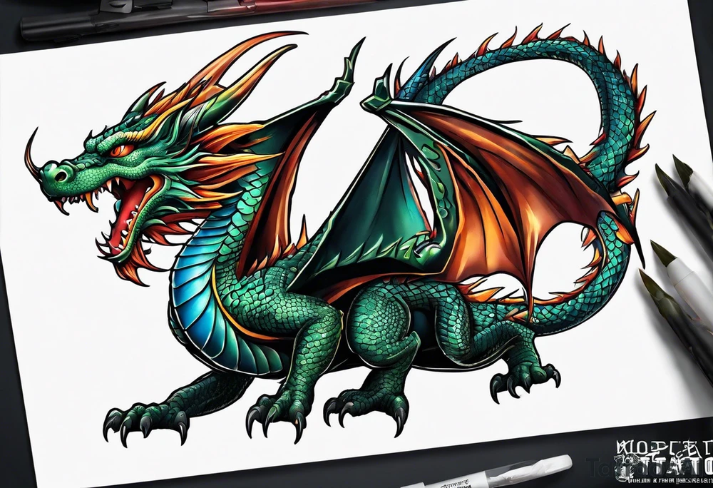 Dragon tattoo idea