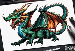 Dragon tattoo idea