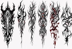 Blood
Texture
Tendrils
Jagged
Horror
Visceral
Sleeve tattoo idea