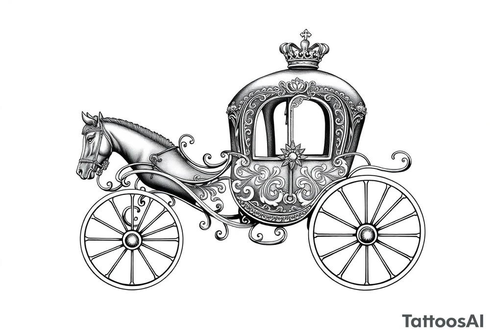 royal carriage tattoo idea
