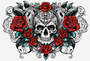 Full leg tattoo drawing on paper tattoo idea
