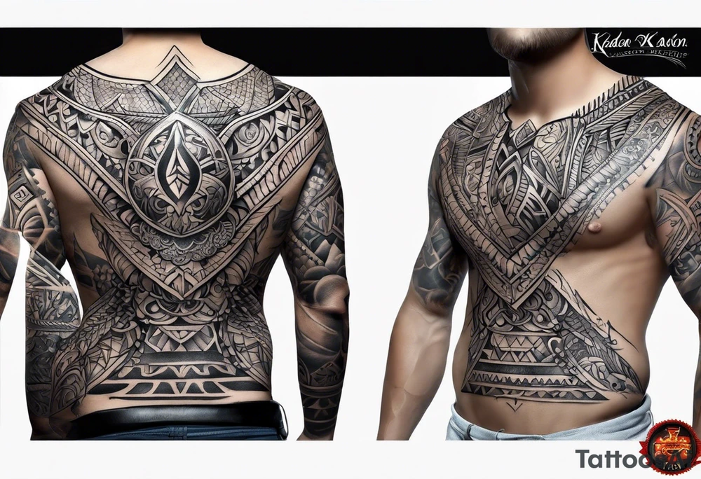 shoulder cover up tattoo.  should be focused on family.  names kaden, mason and lori in the design tattoo idea