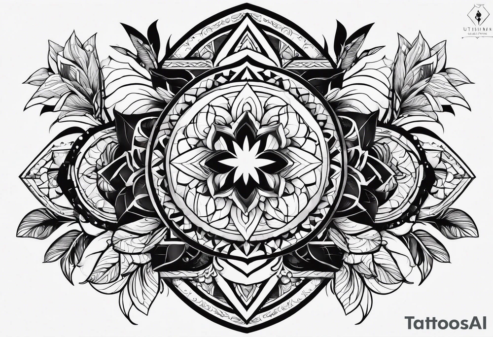 Мейнкун с узором на голове tattoo idea